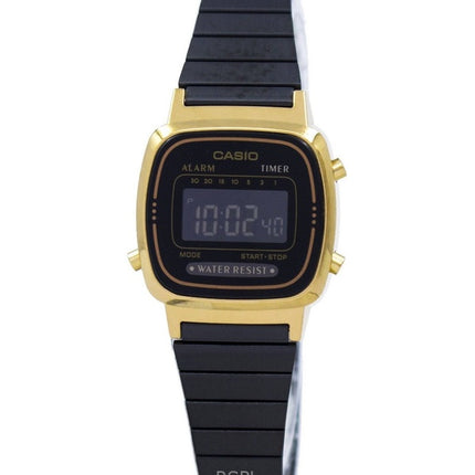 Reloj Casio Vintage Digital de acero inoxidable LA670WEGB-1B para mujer, reacondicionado