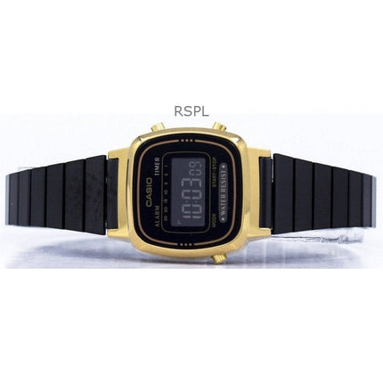 Reloj Casio Vintage Digital de acero inoxidable LA670WEGB-1B para mujer, reacondicionado