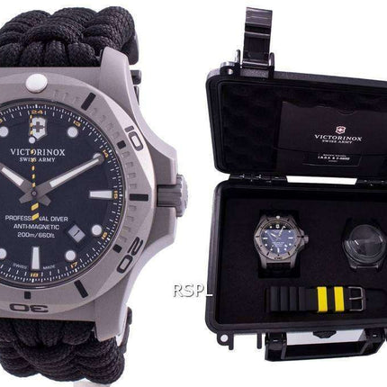 Victorinox Swiss Army INOX Professional Diver Titanium Anti-Magnetic 241812 Quartz 200M Reloj para hombre