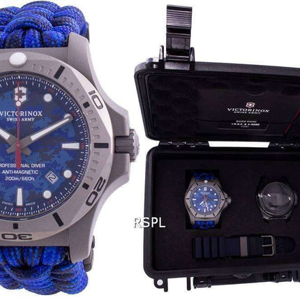 Victorinox Swiss Army INOX Professional Diver Titanium Anti-Magnetic 241813 Quartz 200M Reloj para hombre