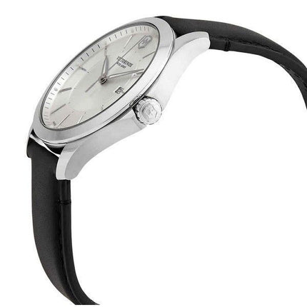 Victorinox Swiss Army Alliance Correa de cuero Esfera plateada Cuarzo 241905 100M Reloj para hombre