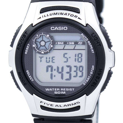 Reloj Casio juvenil iluminador Dual Time W-213-1AV Digital W213-1AV hombre