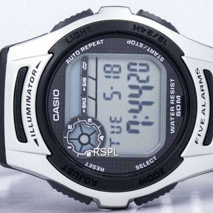 Reloj Casio juvenil iluminador Dual Time W-213-1AV Digital W213-1AV hombre