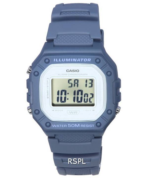 Reloj Unisex Casio Youth Digital Grey Dial Cuarzo W-218HC-2A W218HC-2