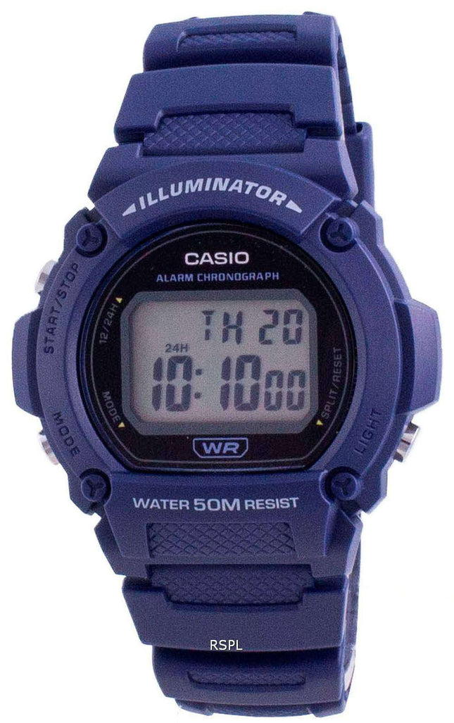 Reloj Casio Youth Illuminator Digital W-219H-2A W-219H-2 para hombre