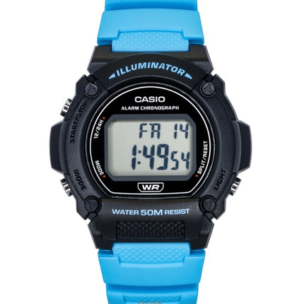 Reloj Casio Standard Digital de cuarzo con correa de resina azul W-219H-2A2V para hombre