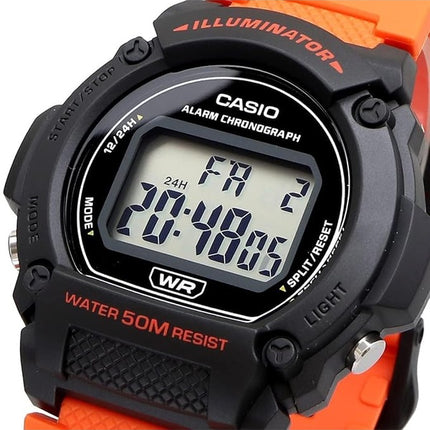 Reloj Casio Youth Digital Alarm Cuarzo W-219H-4AV W219H-4 para hombre