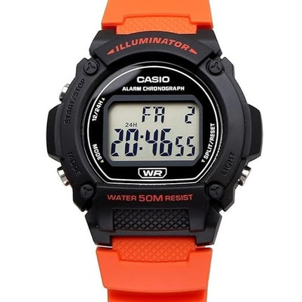 Reloj Casio Youth Digital Alarm Cuarzo W-219H-4AV W219H-4 para hombre