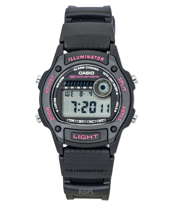 Reloj Casio Standard Digital con Correa de Resina Bio-Based, Cuarzo, Modelo W-220H-1A2V, Unisex