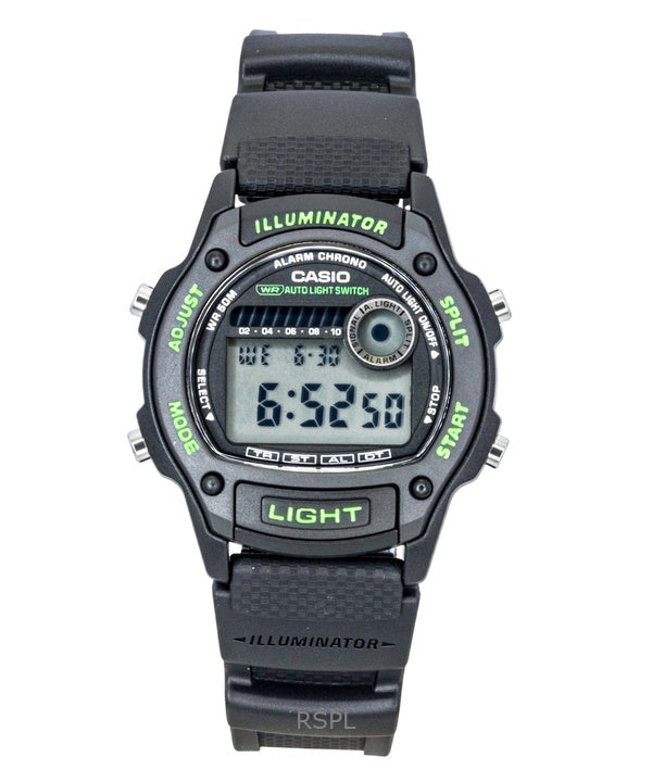 Reloj Casio Standard Digital con Correa de Resina Bio-Based, Cuarzo, Modelo W-220H-1A3V, Unisex