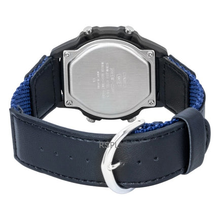 Reloj Casio W-220HF-2AV unisex, digital estándar, con correa de piel y tela, de cuarzo.