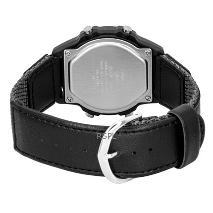 Reloj Casio W-220HF-8AV unisex, digital estándar, con correa de piel y tela, de cuarzo.