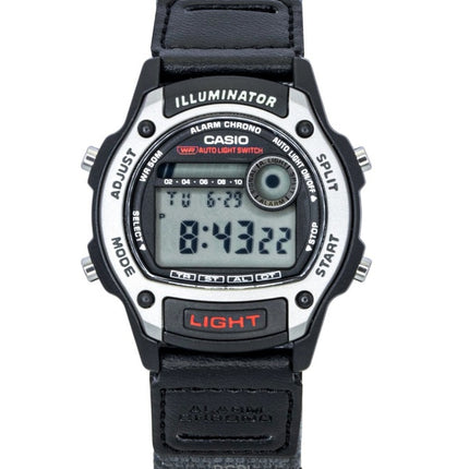 Reloj Casio W-220HF-8AV unisex, digital estándar, con correa de piel y tela, de cuarzo.