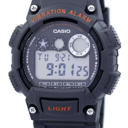 Casio Digital vibración alarma iluminador W-735H-8AVDF W-735H-8AV reloj de hombres