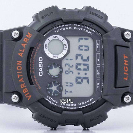 Casio Digital vibración alarma iluminador W-735H-8AVDF W-735H-8AV reloj de hombres