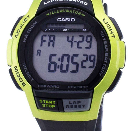 Reloj juvenil Casio WS-1000H-3AV WS1000H-3AV iluminador Digital de los hombres