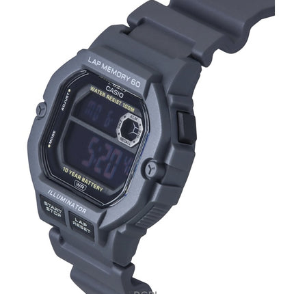 Reloj Casio Standard Digital con correa de resina de cuarzo WS-1400H-8BV 100M para hombre