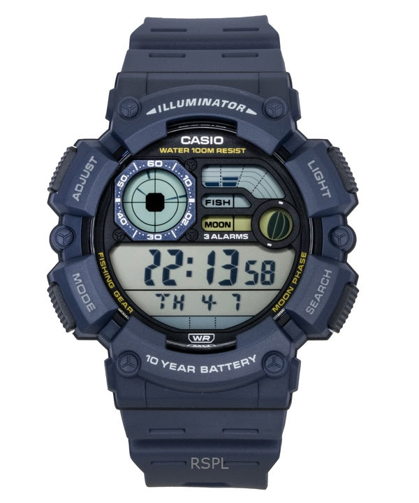 Reloj Casio Youth Digital Resin Strap Quartz WS-1500H-2AV para hombre, 100 m