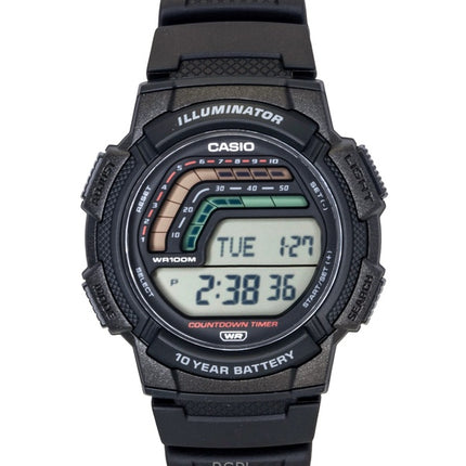 Reloj Casio WS-1800-1AV de cuarzo con correa de resina digital para hombre, 100 m