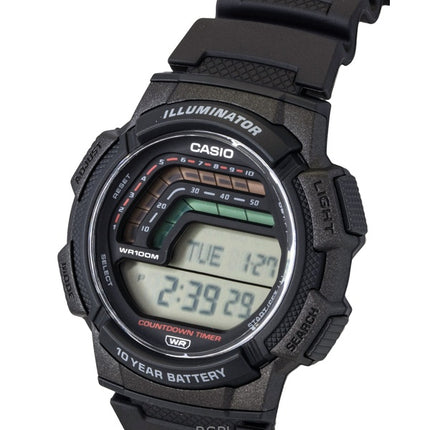 Reloj Casio WS-1800-1AV de cuarzo con correa de resina digital para hombre, 100 m
