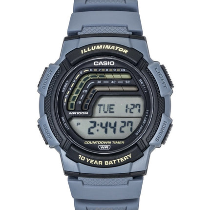 Reloj Casio WS-1800-2AV de cuarzo con correa de resina digital para hombre, 100 m