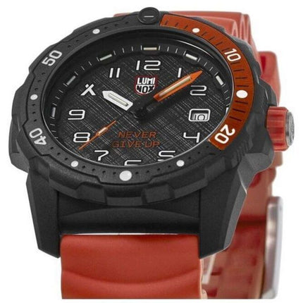 Luminox Bear Grylls Survival Never Give Up Reloj para hombre XB.3729.NGU 200M de cuarzo con esfera negra y edición limitada