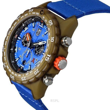 Reloj de buceo Luminox Bear Grylls Survival Master ECO Tide con cronógrafo y esfera azul de cuarzo XB.3743.ECO 200M para hombre