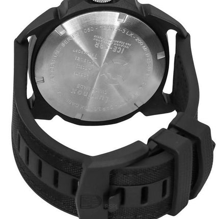 Reloj para hombre Luminox ICE SAR Artic con correa de caucho y esfera negra de cuarzo Diver's XL.1051 200M