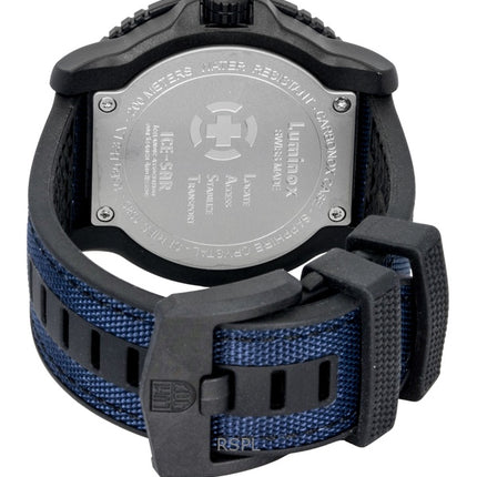 Reloj Luminox ICE-SAR Arctic para hombre, correa de caucho, esfera azul, cuarzo, buceo XL.1083, 200 m