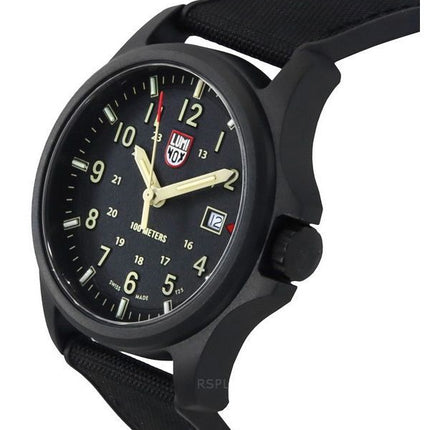 Reloj de cuarzo Luminox Atacama Field con correa de caucho y esfera negra XL.1970.SET 100M para hombre con correa adicional