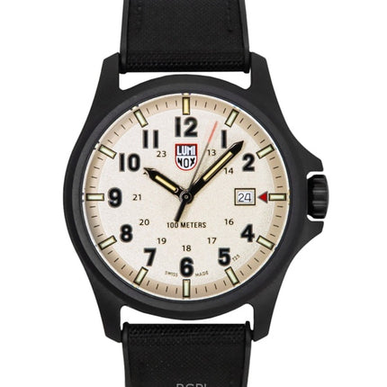 Luminox Atacama Field - Reloj de cuarzo para hombre (correa de caucho negra, esfera gris, XL.1971.SET 100M, con correa adicional)