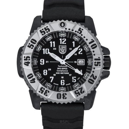 Reloj de cuarzo para hombre Luminox MIL-SPEC con correa de caucho y nailon, esfera negra, XL.3351.1.SET 300M, con correa adicion
