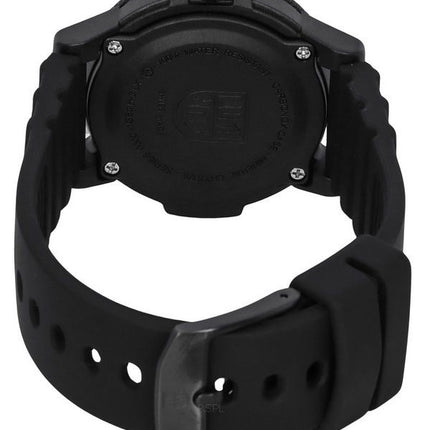 Luminox Leatherback SEA Turtle Correa de silicona Esfera negra Cuarzo XS.0301.BO.L 100M Reloj para hombre