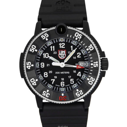 Luminox Navy SEAL Original 3001 Heritage Reloj de buceo de cuarzo con esfera negra XS.3001.H 200M para hombre