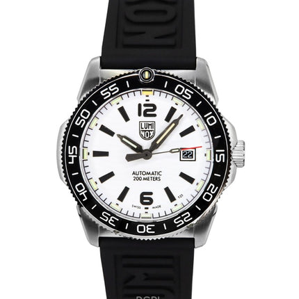 Reloj Luminox Pacific Diver Midnight Mariner con correa de caucho y esfera blanca, automático, XS.3101.H, 200 m, para hombre