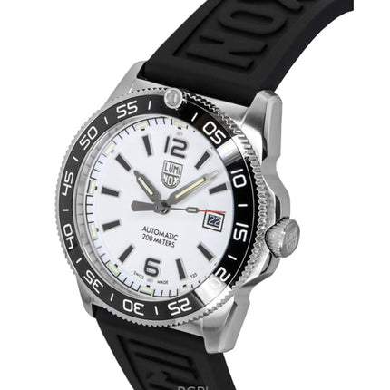 Reloj Luminox Pacific Diver Midnight Mariner con correa de caucho y esfera blanca, automático, XS.3101.H, 200 m, para hombre