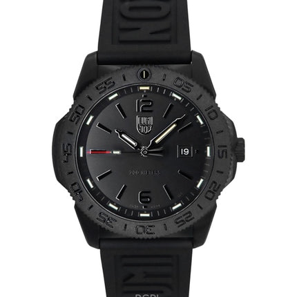 Reloj Luminox Pacific Diver para hombre, correa de caucho, esfera negra, cuarzo XS.3121.BO.1, 200 m
