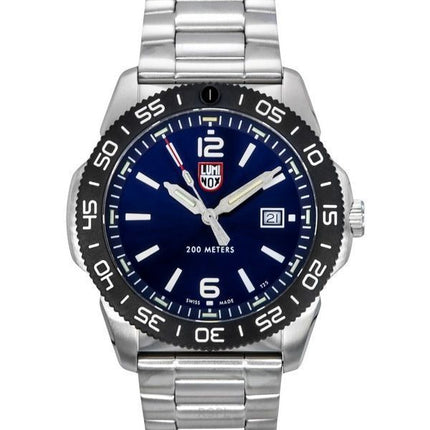 Luminox Pacific Diver - Reloj de cuarzo XS.3123 con esfera azul y acero inoxidable para hombre, 200 m