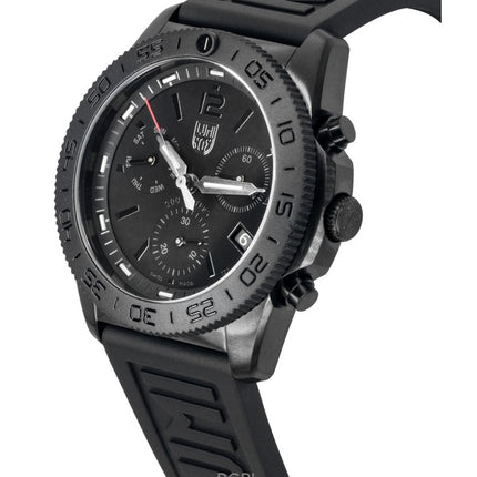 Reloj Luminox Pacific Diver con cronógrafo de cuarzo, correa de caucho y esfera negra XS.3141.BO.1, 200 m, para hombre