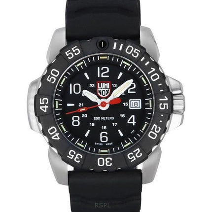 Reloj para hombre Luminox Navy Seal RSC con correa de caucho y esfera negra de cuarzo Diver's XS.3251.CB 200M