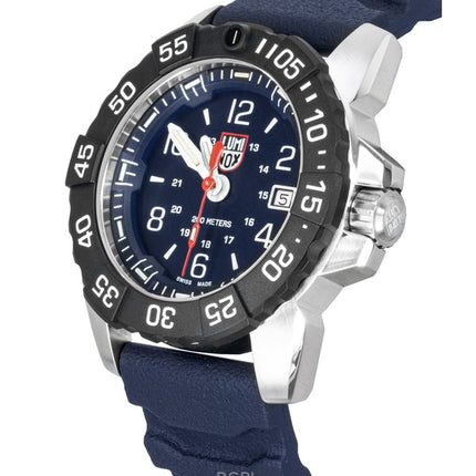 Reloj de buceo Luminox Navy Seal XS.3253.CB de cuarzo con correa de caucho y esfera azul para hombre, 200 m