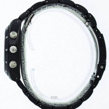Swatch Irony negro revestido reloj Unisex de cuarzo Chorongraph YCB4019AG