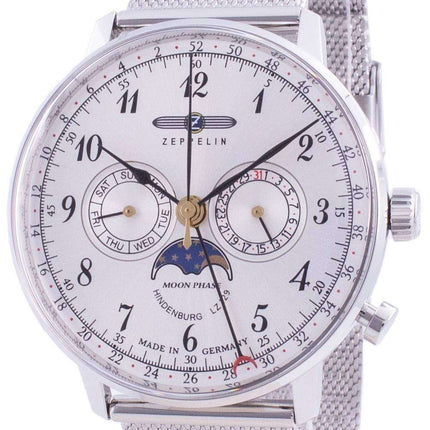 Reloj de hombre Zeppelin Hindenburg Z7036M1 Quartz Moon Phase