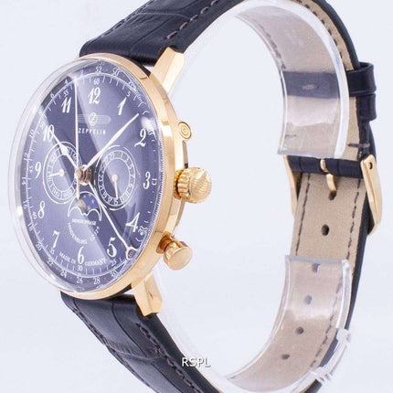 Reloj Zeppelin LZ 129 Hindenburg para hombre, fabricado en Alemania, 7038-3, 70383.