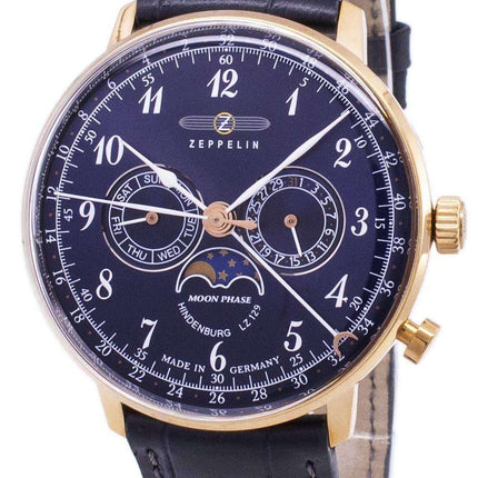 Reloj Zeppelin LZ 129 Hindenburg para hombre, fabricado en Alemania, 7038-3, 70383.