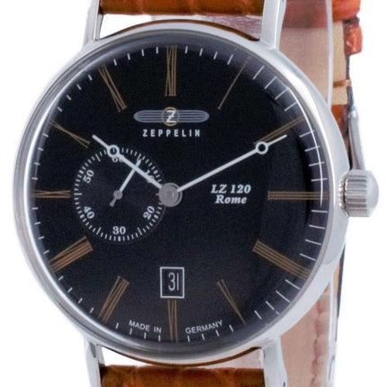 Zeppelin LZ120 Rome Black Dial Automatic 7104-2 71042 Reloj para hombre