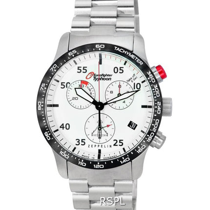 Zeppelin Eurofighter Typhoon Cronógrafo Beige Esfera luminosa Cuarzo 7298M-5 7298M5 100M Reloj para hombre