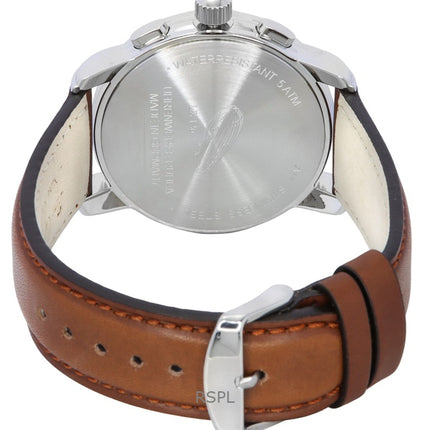 Zeppelin LZ126 Los Angeles Cronógrafo Correa de cuero Esfera verde Cuarzo 76144 Reloj para hombre