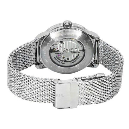 Reloj para hombre Zeppelin LZ 127 Graf de acero inoxidable con corazón abierto y esfera beige automático 7666M5