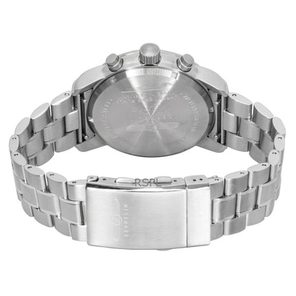Zeppelin 100 Jahre Cronógrafo Acero inoxidable Esfera negra Cuarzo 7680MB2 Reloj para hombre